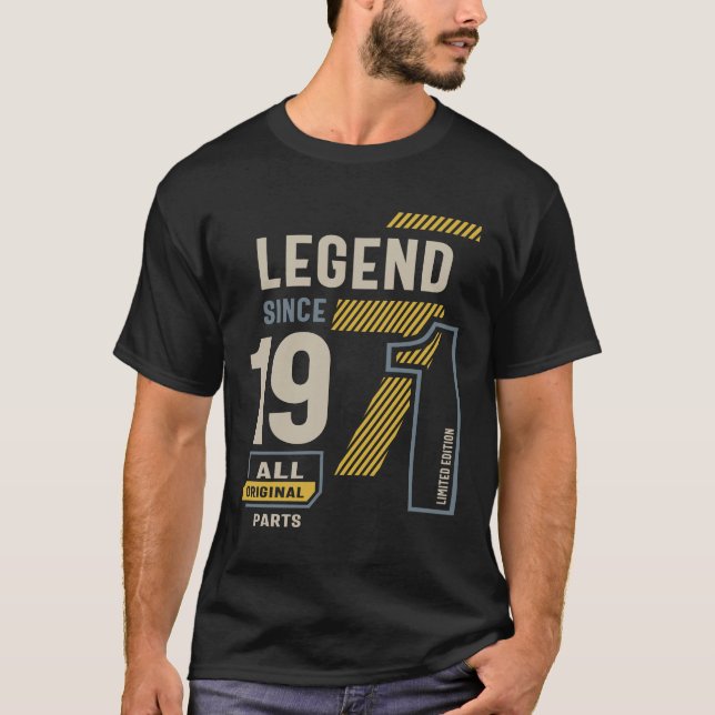 Legende seit 1971 52 Geburtstag T-Shirt (Vorderseite)