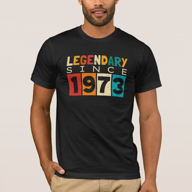 Legende seit 1973 51. Geburtstag T-Shirt (Vorderseite)