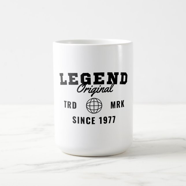 Legende seit 1977 kaffeetasse (Mittel)