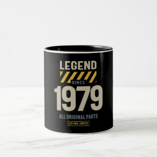 Legende Seit 1979 44. Geburtstag Zweifarbige Tasse