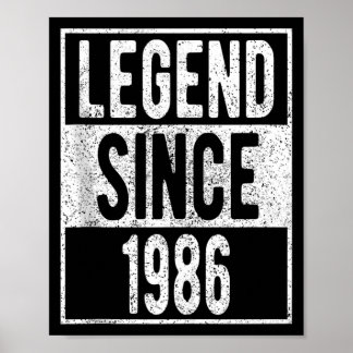 Legende seit 1986 T-Shirt 36 Jahre alte Geschenke Poster