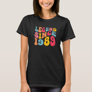 Legende seit 1989 33 Jahre alter Retro Vintag 33. T-Shirt