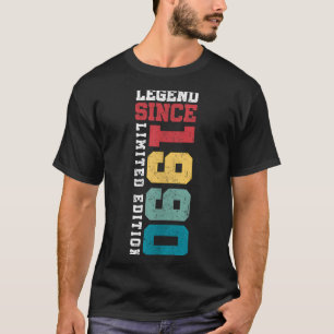Legende seit 1990 limitierte Auflage 35 Jahre alt T-Shirt