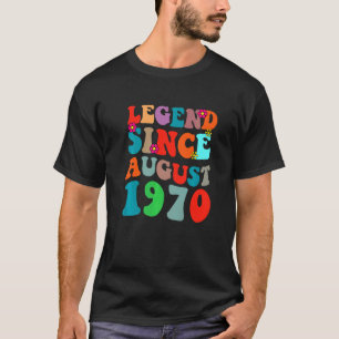 Legende seit August 1970 Vintage Geburtstag Retro T-Shirt