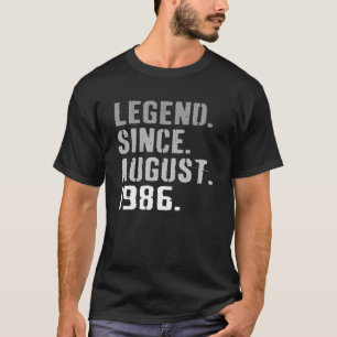 Legende seit August 1986 35 Jahre alt 35. Geburtst T-Shirt