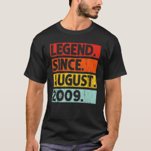 Legende seit August 2009 Vintag 13 Jahre alt 13. T-Shirt