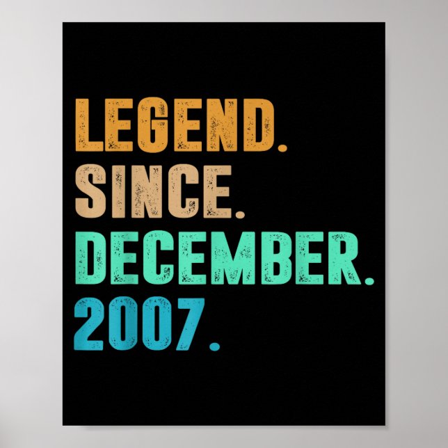Legende seit Dezember 2007 Geburtstag Geburtstag 2 Poster (Vorne)
