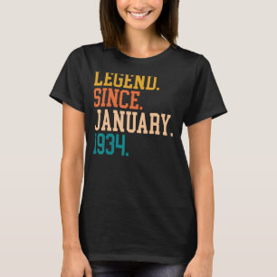 Legende Seit Januar 1934 Für Männer Frauen 19. Jan T-Shirt