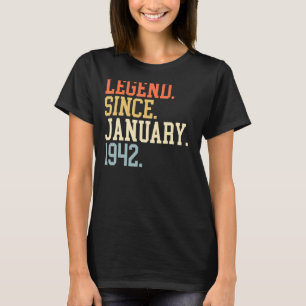 Legende seit Januar 1942 für Männer Frauen 19. Jan T-Shirt