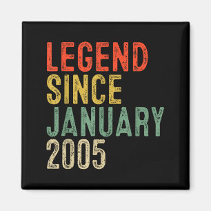 Legende seit Januar 2005 21. Geburtstagsgeschenke Magnet