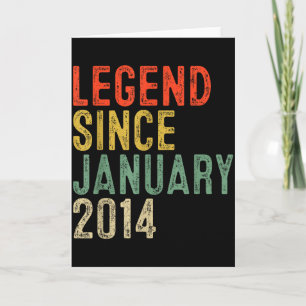 Legende seit Januar 2014 12. Geburtstagsgeschenke Karte