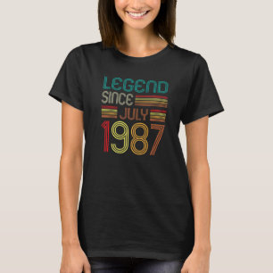 Legende seit Juli 1987 35 Jahre alt Vintag 35. B T-Shirt