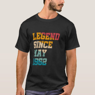 Legende seit Mai 1952 Funny 73 Jahre alter Retro 7 T-Shirt