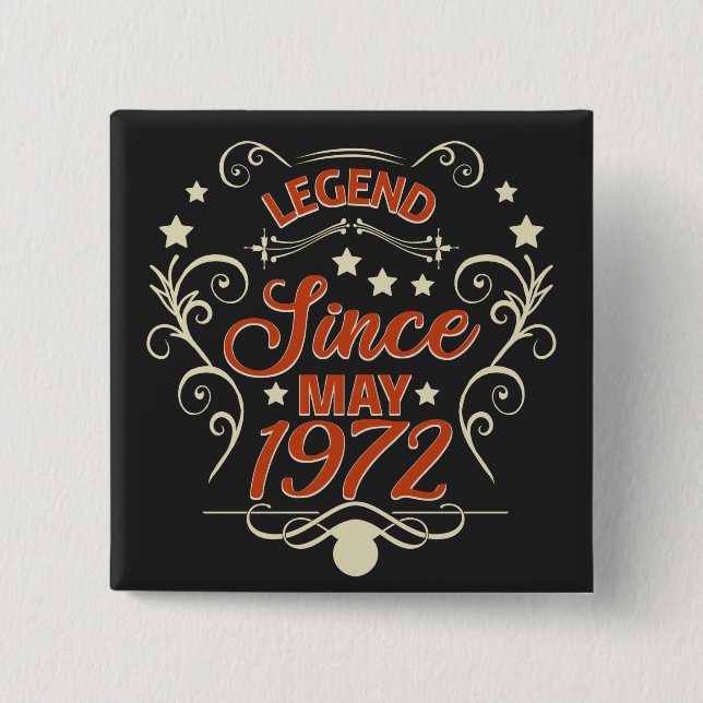 Legende Seit Mai 1972. 50. Redewendungen Button (Vorderseite)