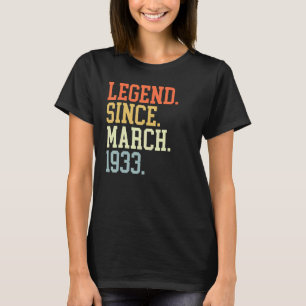Legende seit März 1933 für Männer Frauen März 1933 T-Shirt