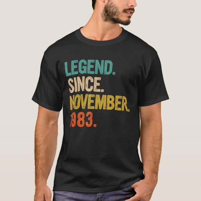 Legende seit November 1983 39 Jahre alt 39. Geburt T-Shirt (Vorderseite)