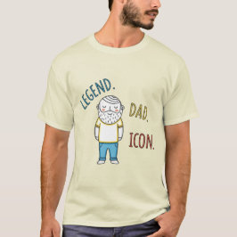 Legende. Vater. Icon. Vatertag T-Shirt