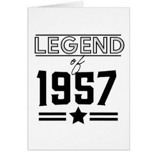 Légende vintage de 1957