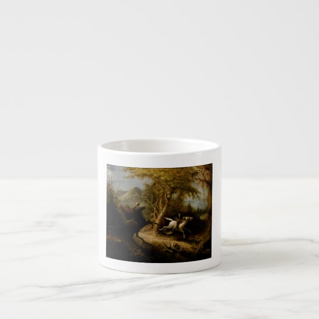 Legende von Headless Horseman Halloween Ghost Espressotasse (Vorderseite)