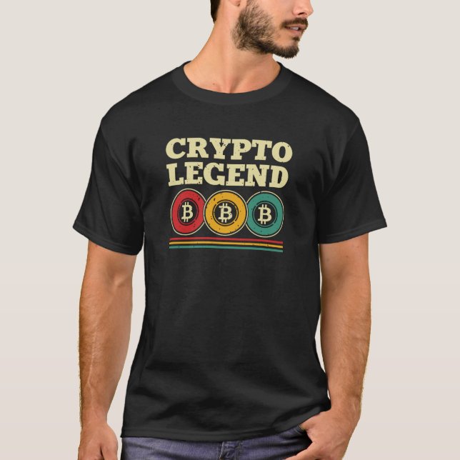 Legende zur modernen Bitcoin-Mining-Kryptolegend T-Shirt (Vorderseite)