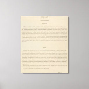 Legenden-Atlas zur Geologie des Aspen-Bezirkes Leinwanddruck