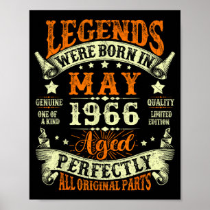 Legenden, die im Mai 1966 geboren wurden, zum 60.  Poster