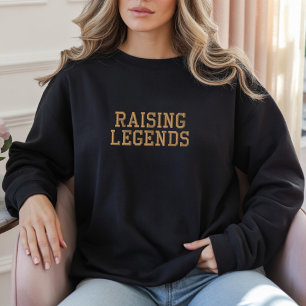 Legenden großziehen Bestickter Crewneck-Geschenk f Besticktes Sweatshirt