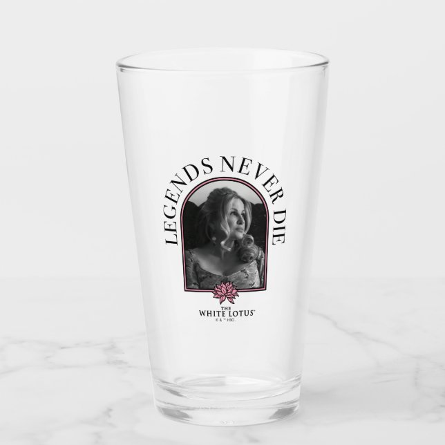 Legenden nie Die - der weiße Lotus Glas (Vorderseite)