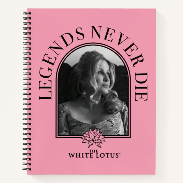 Legenden nie Die - der weiße Lotus Notizbuch (Vorderseite)