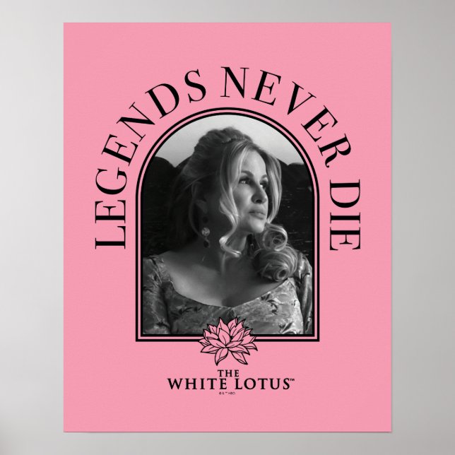 Legenden nie Die - der weiße Lotus Poster (Vorne)