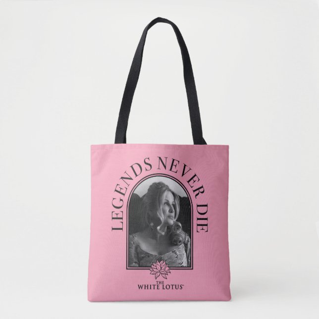 Legenden nie Die - der weiße Lotus Tasche (Vorderseite)