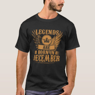 Legenden sind geborenes im Dezember bestes T-Shirt