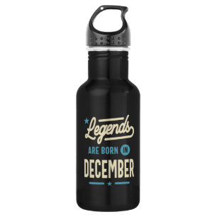 Legenden sind im Dezember - Dezember Geburtstag Ge Edelstahlflasche
