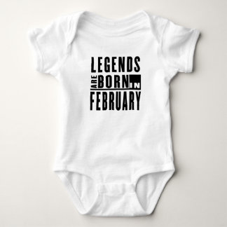LEGENDEN SIND IM FEBRUAR GEBOREN BABY STRAMPLER