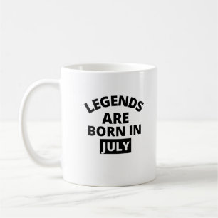 Legenden sind im Juli geboren Kaffeetasse