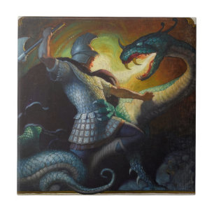 Legenden von Charlemagne von Newell Convers Wyeth Fliese