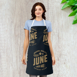 Legenden werden im Juni geboren Original Qualität Schürze