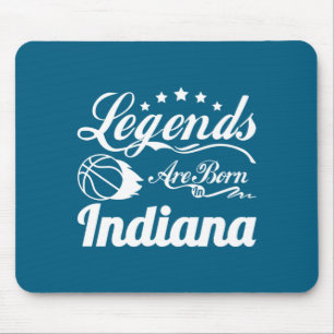 Legenden werden in Indiana Basketballfans vinta Mousepad