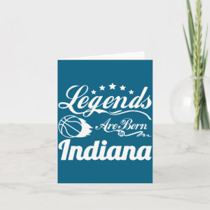 Legenden werden in Indiana geboren Basketballfans Karte