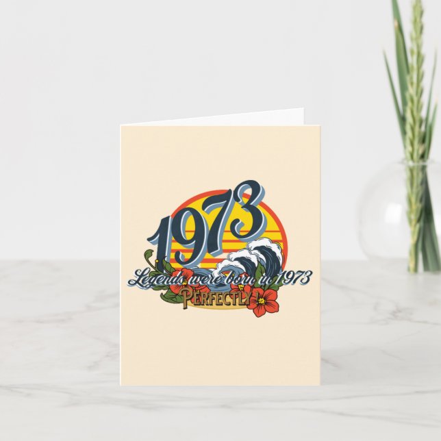Legenden wurden 1973 geboren einladung (Vorderseite)