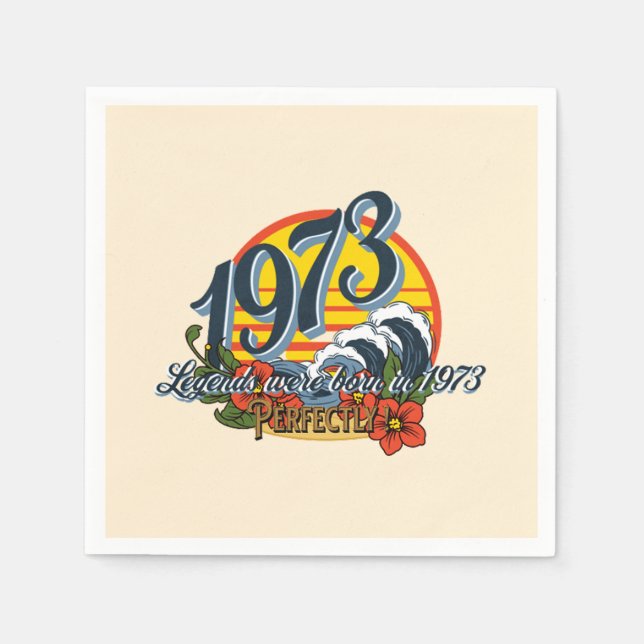 Legenden wurden 1973 geboren serviette (Vorderseite)