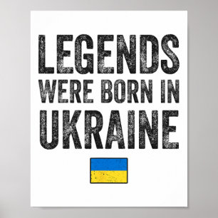 Legenden wurden in der Ukraine geboren Ukrainische Poster