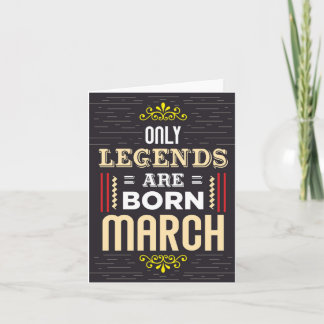 Legends Born Mars Carte d'anniversaire