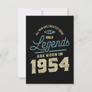 Legends seit 1954 Geburtstagsgeschenk RSVP Karte