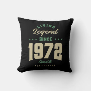 Legends seit 1972 Geburtstagsgeschenk Kissen