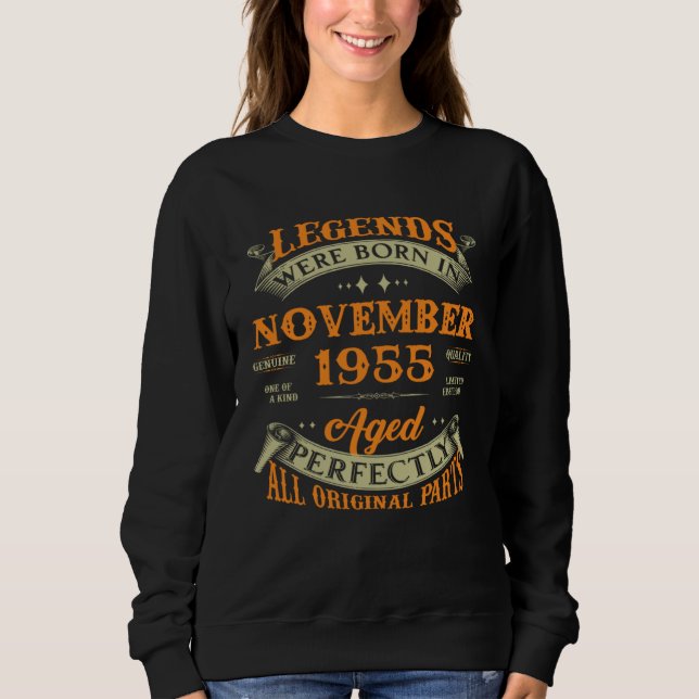 Legends Were Born In November 1955 Sweatshirt (Vorderseite)