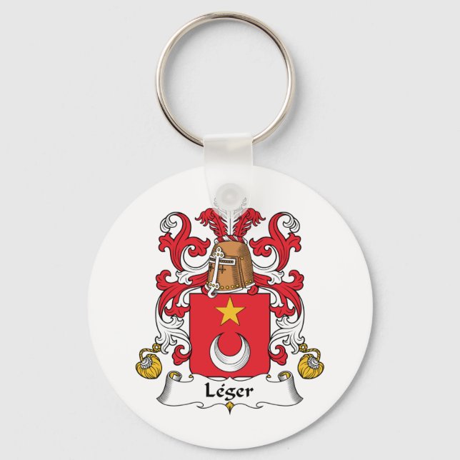 Leger Familienwappen Schlüsselanhänger (Vorderseite)