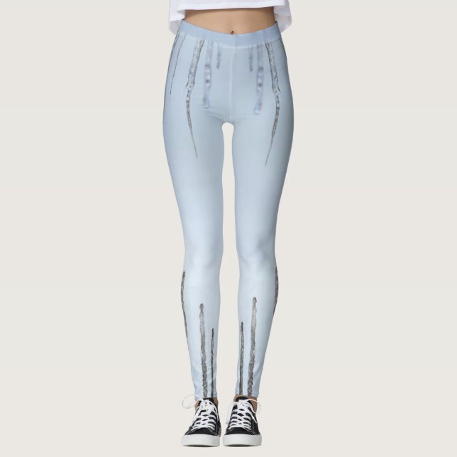 Léger Léger Bleu Léger Leggings (Devant)