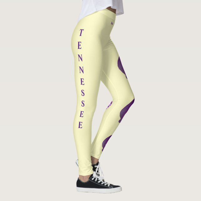 Léger Tennessee Iris State Flower Leggings (Droite)