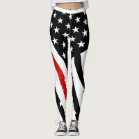 Légères leggings de ligne rouge